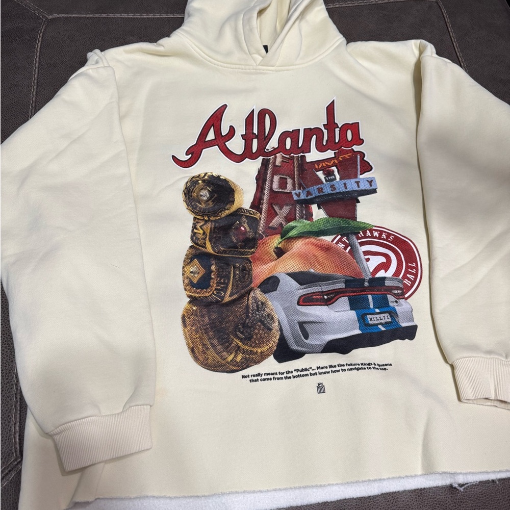 Atlanta Graphic Cream Hoodie